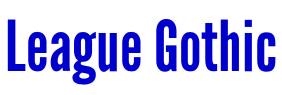 League Gothic 字体